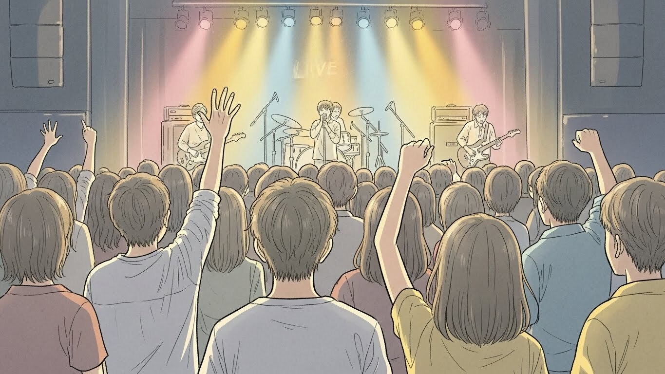 【初めてのライブハウス服装ガイド】スタンディング・季節説明付きで不安を解消