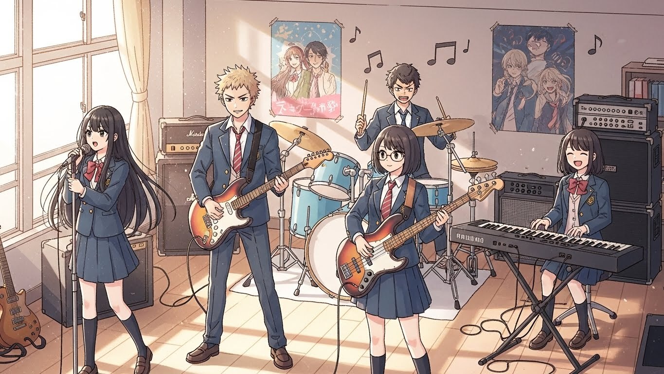音楽系・軽音部アニメや漫画は現実と違う?おすすめ作品から考える憧れとリアル